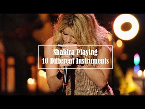 how many instruments does shakira play